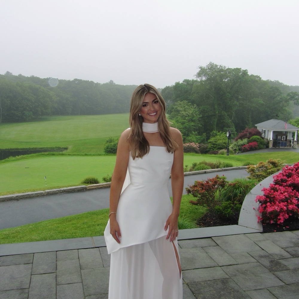 Monaco Dress with scarf.